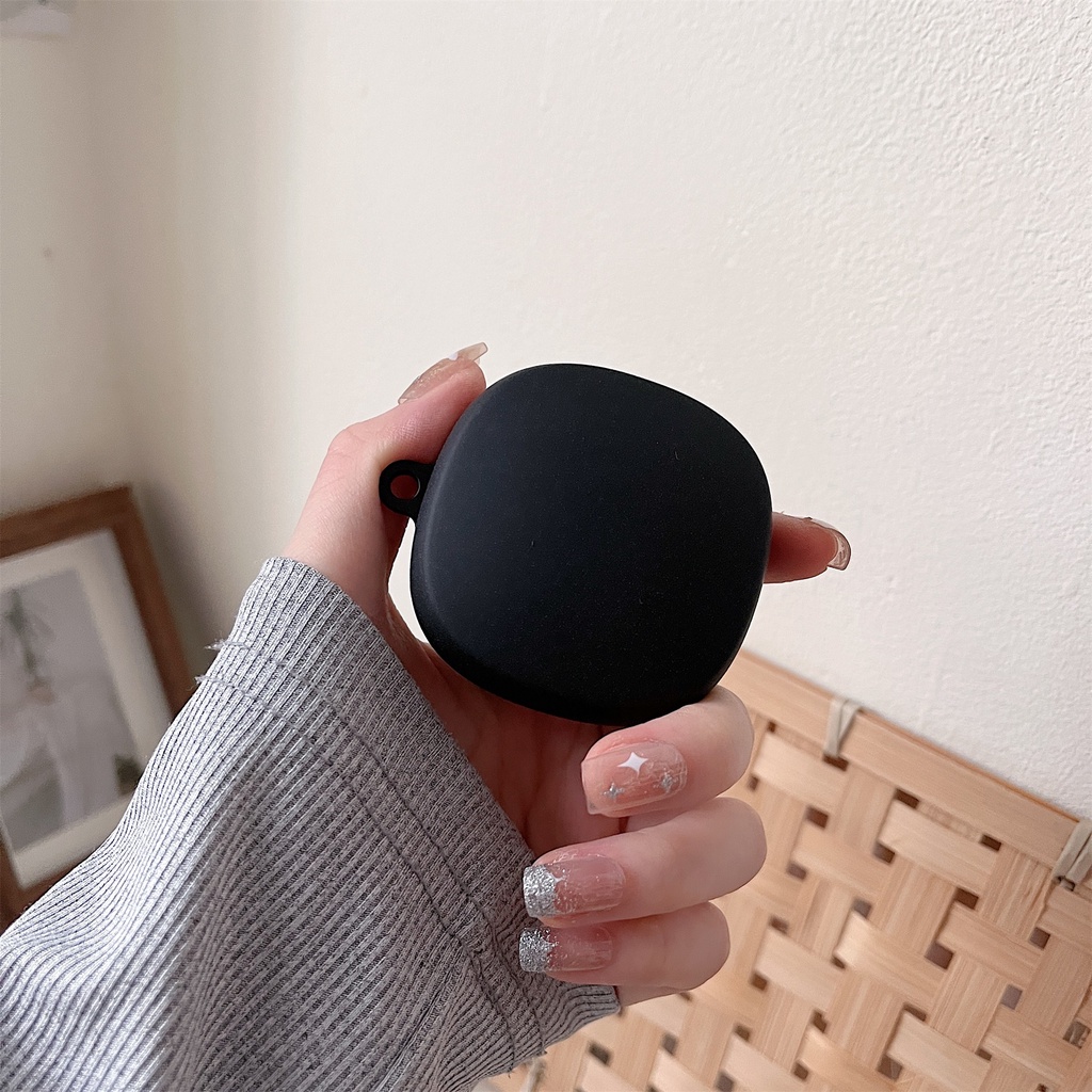 Vỏ Bảo Vệ Hộp Sạc Tai Nghe bluetooth Không Dây Baseus Bowie WM02 plus WM02 + Màu Trơn Kèm Móc Tiện Dụng