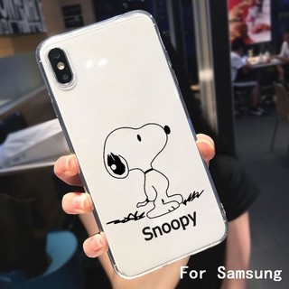 Ốp Điện Thoại Trong Suốt In Hình Snoopy Cho Samsung S22 S21 S20 S20 S21 S23 Ultra Fe