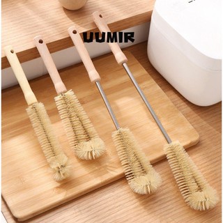 UUMIR Cọ vệ sinh nước đa năng tay cầm bằng gỗ có thể tái sử dụng tiện lợi