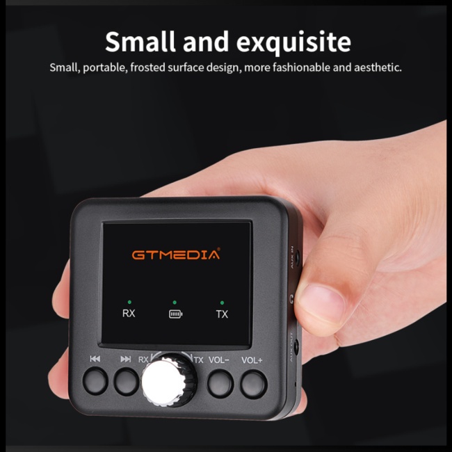 Thiết Bị Truyền Nhận Tín Hiệu Bluetooth 5.0 Zevaret Gtmedia Rt05 2 Trong 1 Cho Điện Thoại / Máy Tính Bảng