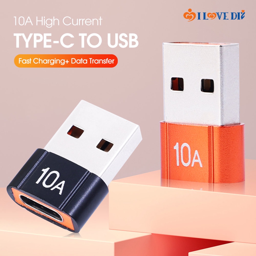 Đầu Chuyển Đổi 10A Type C Sang USB A OTG / USB-C Cho Điện Thoại Di Động