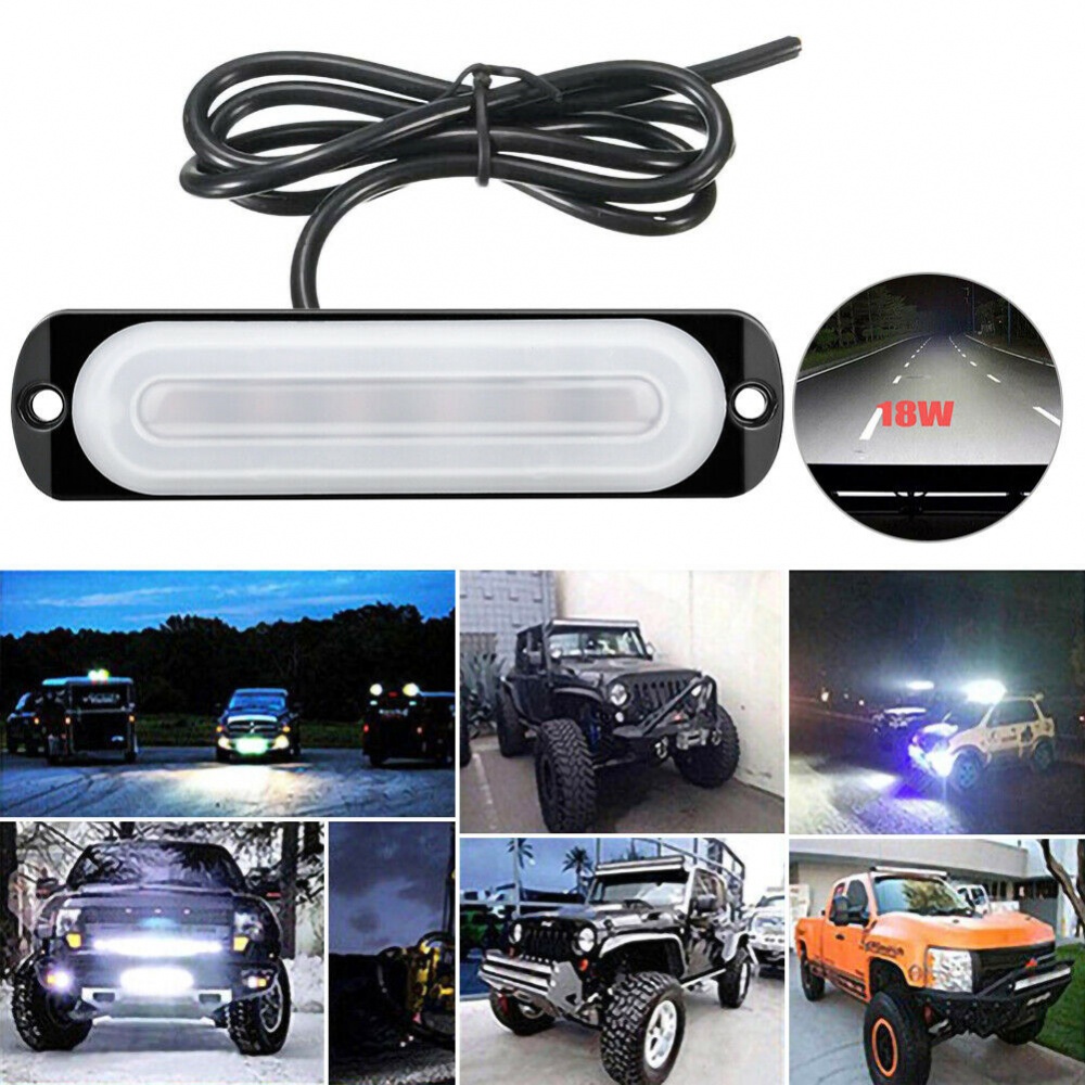 Đèn LED 6 Bóng 12V Siêu Sáng Bảo Vệ Cho Xe Hơi / Xe Tải