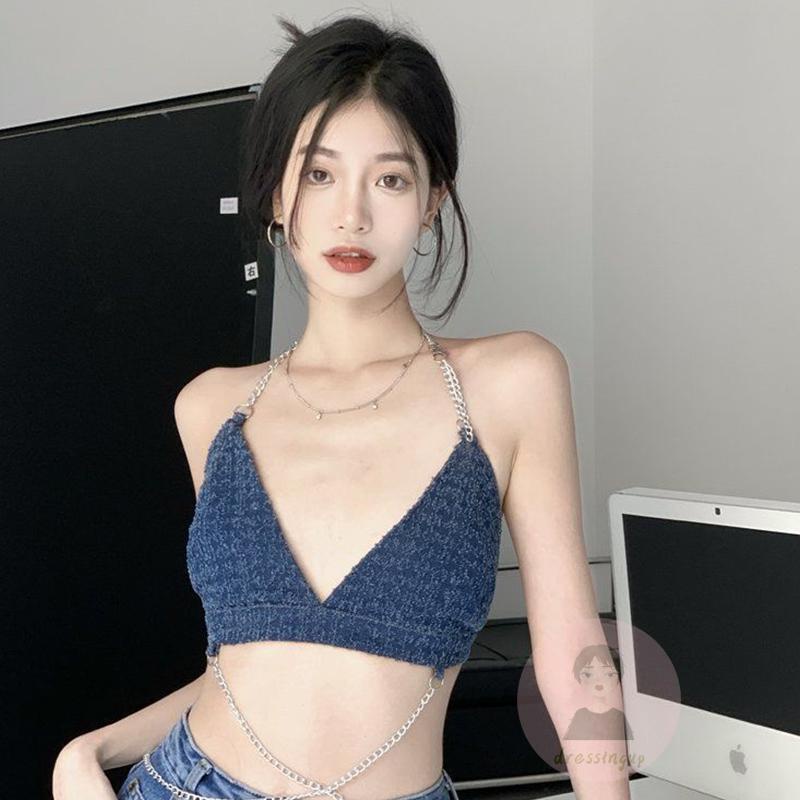 Áo Tank Top Hai Dây Cổ Chữ V Thời Trang Mùa Hè Cho Nữ