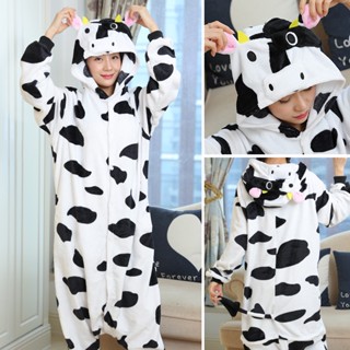 Bộ Đồ Ngủ Liền Thân Hóa Trang Nhân Vật Hoạt Hình Pikachu / Gấu Trúc / Stitch Đáng Yêu Cho Nam Và Nữ