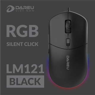 Chuột gaming DareU LM121 (Led RGB, Silent Click, DPI 1000 - 6400)