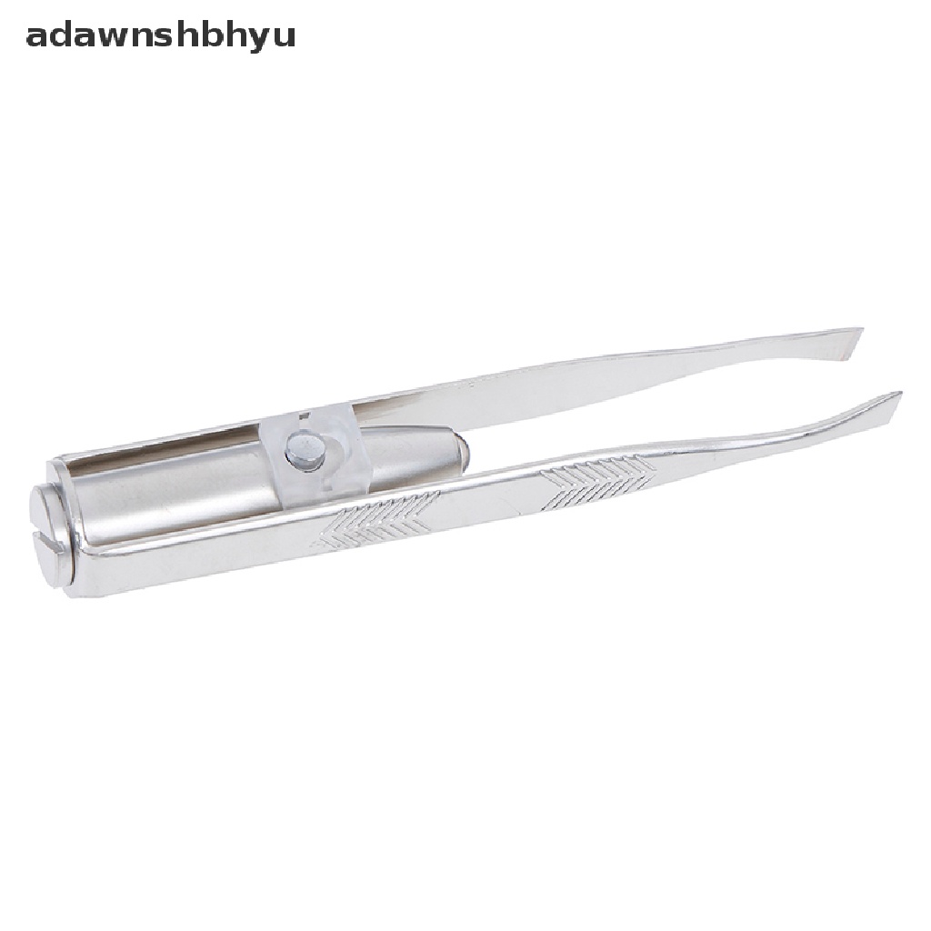 1 Nhíp Nhổ Lông Mày Bằng Thép Không Gỉ Có Đèn Led