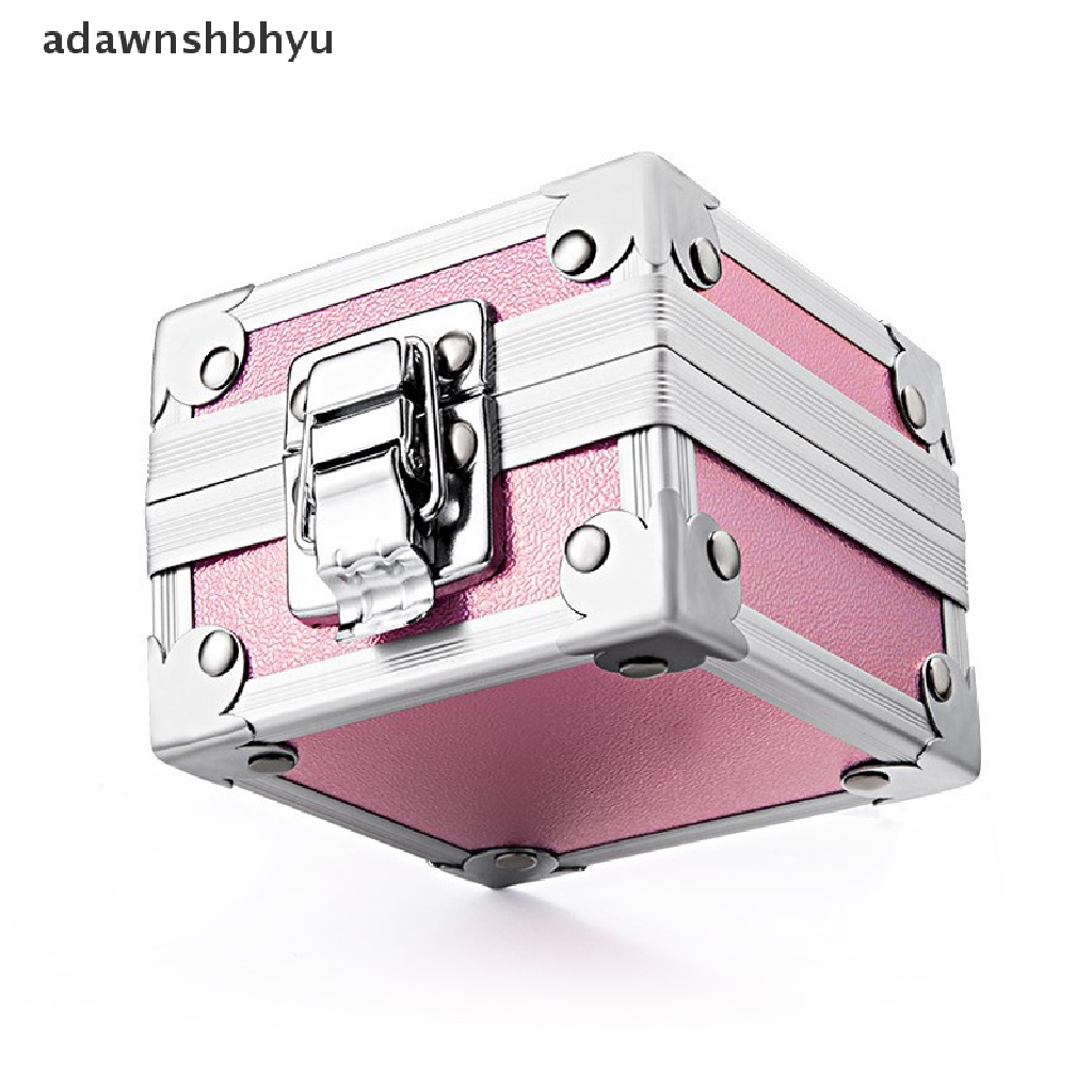 Hộp Kim Loại 25 Lỗ Đựng Đầu Mài Móng Tay Tiện Dụng