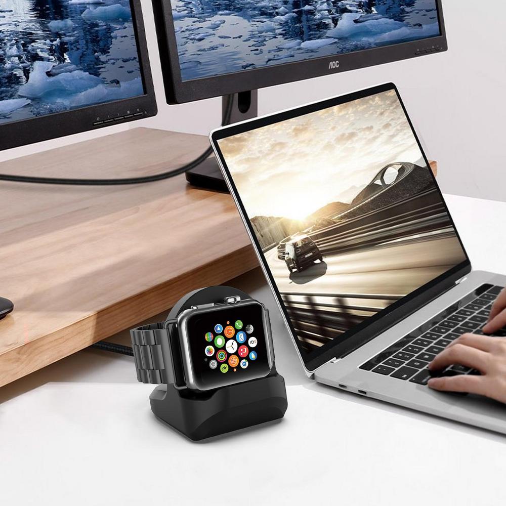 Đế Sạc Đứng Bằng Silicon Cho Đồng Hồ Thông Minh Apple Watch Series 8 Ultra 7 6 5 4 3 2 SE