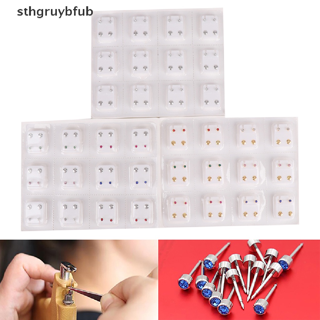 Set 24 Bông Tai Thép Thời Trang Cá Tính Cho Nữ