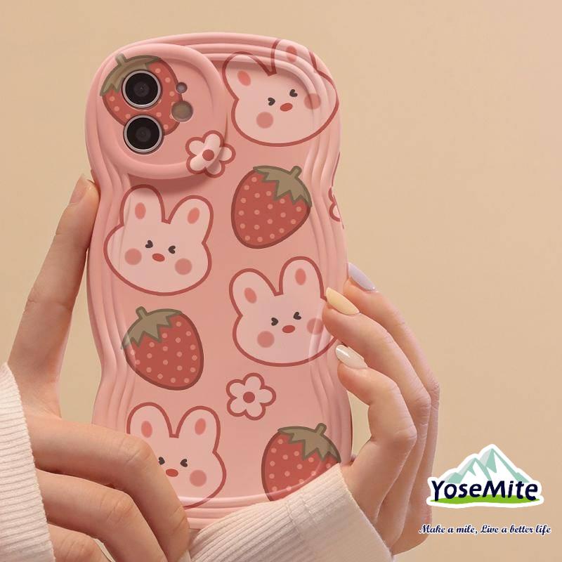 Ốp lưng con thỏ  For Vivo Y16 Y02 Y22 Y21 Y20 Y35 Y15A Y21T Y33T Y20 Y20i Y20S Y17 Y15 Y12 Y19 Y50 Y75 S1 V25 V20