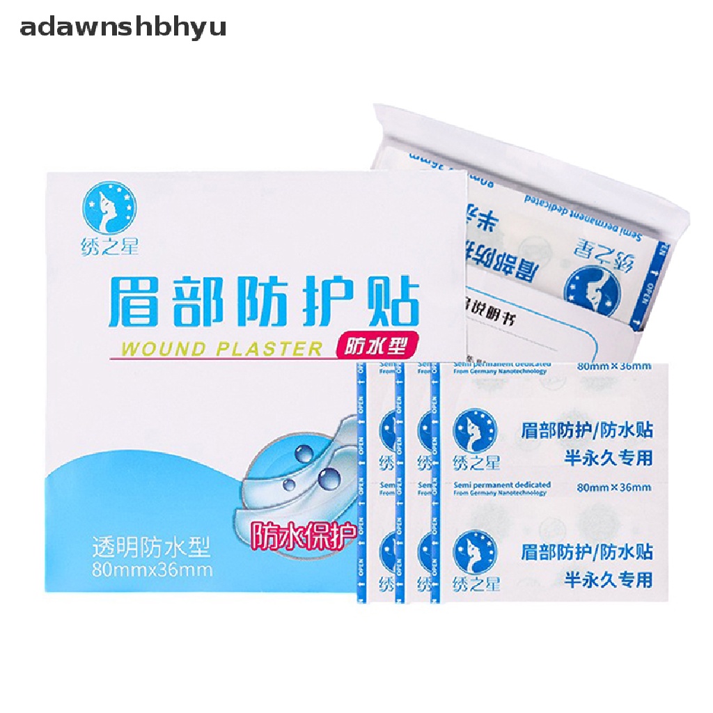 Bộ 10 Miếng Dán Bảo Vệ Lông Mày Chống Thấm Nước adawnshbhyu