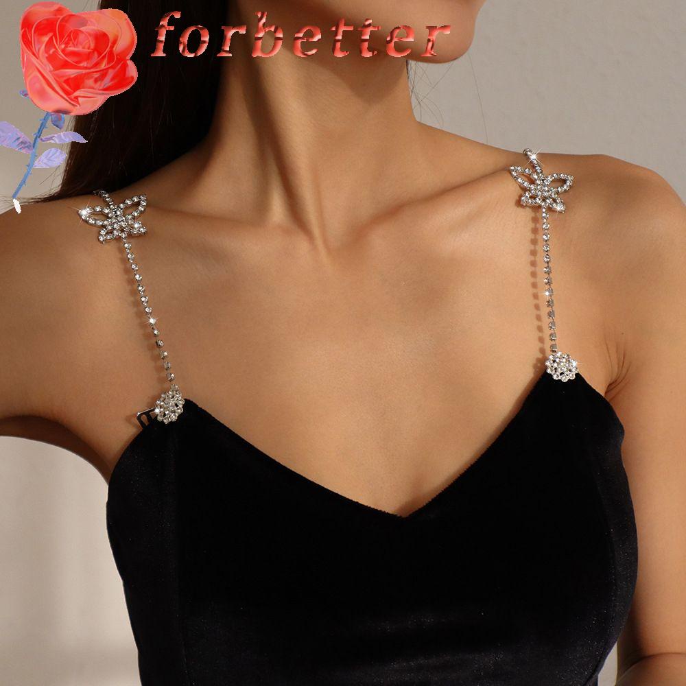 Dây Đeo Vai / Chân Váy Đính Đá Zircon Không Trượt Thời Trang Dự Tiệc|Dây Xích Trang Trí Áo Ngực Quyến Rũ