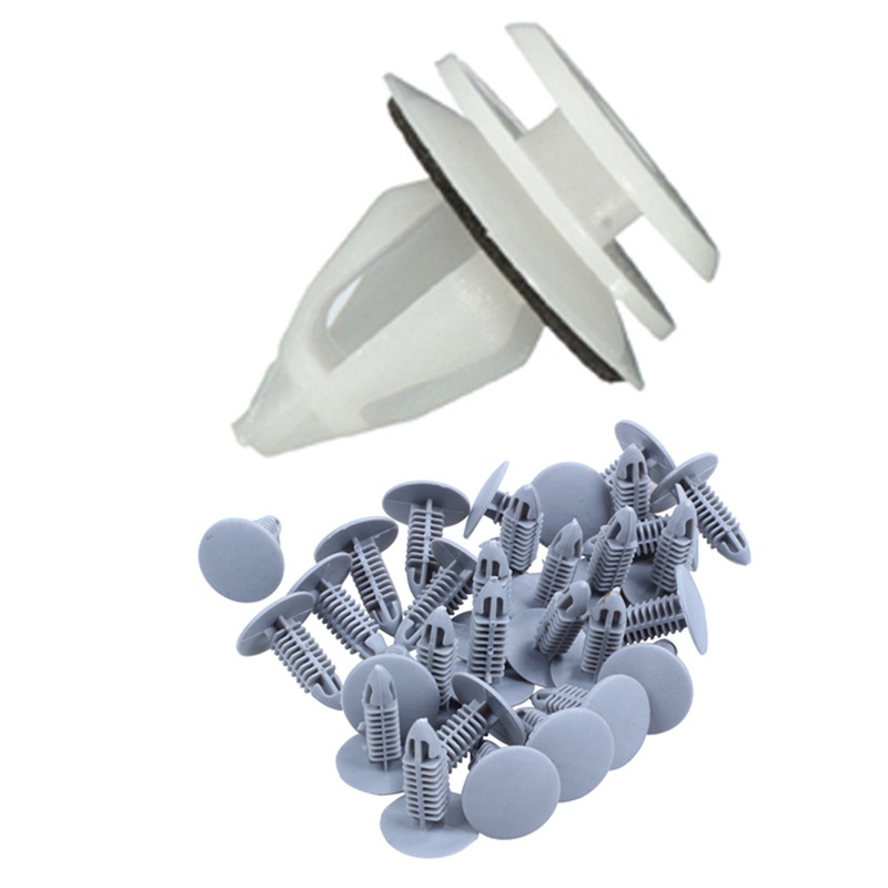 FENDER Set 10 Thẻ Kẹp Cửa Xe Hơi Kèm 30 Ốc Vít Cố Định