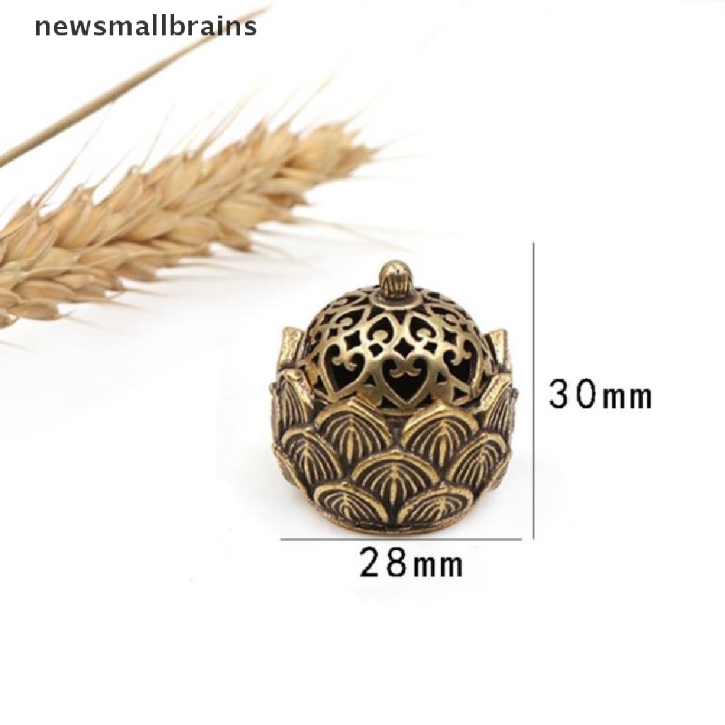 Đế Đốt Trầm Hương Bằng Đồng Thau Hình Hoa Sen Phong Cách Retro