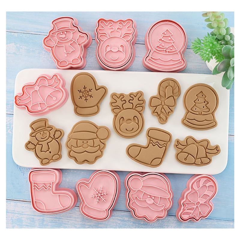 Bộ 24 Khuôn Cắt Bánh Quy Theo Phong Cách Hoạt Hình Giáng Sinh