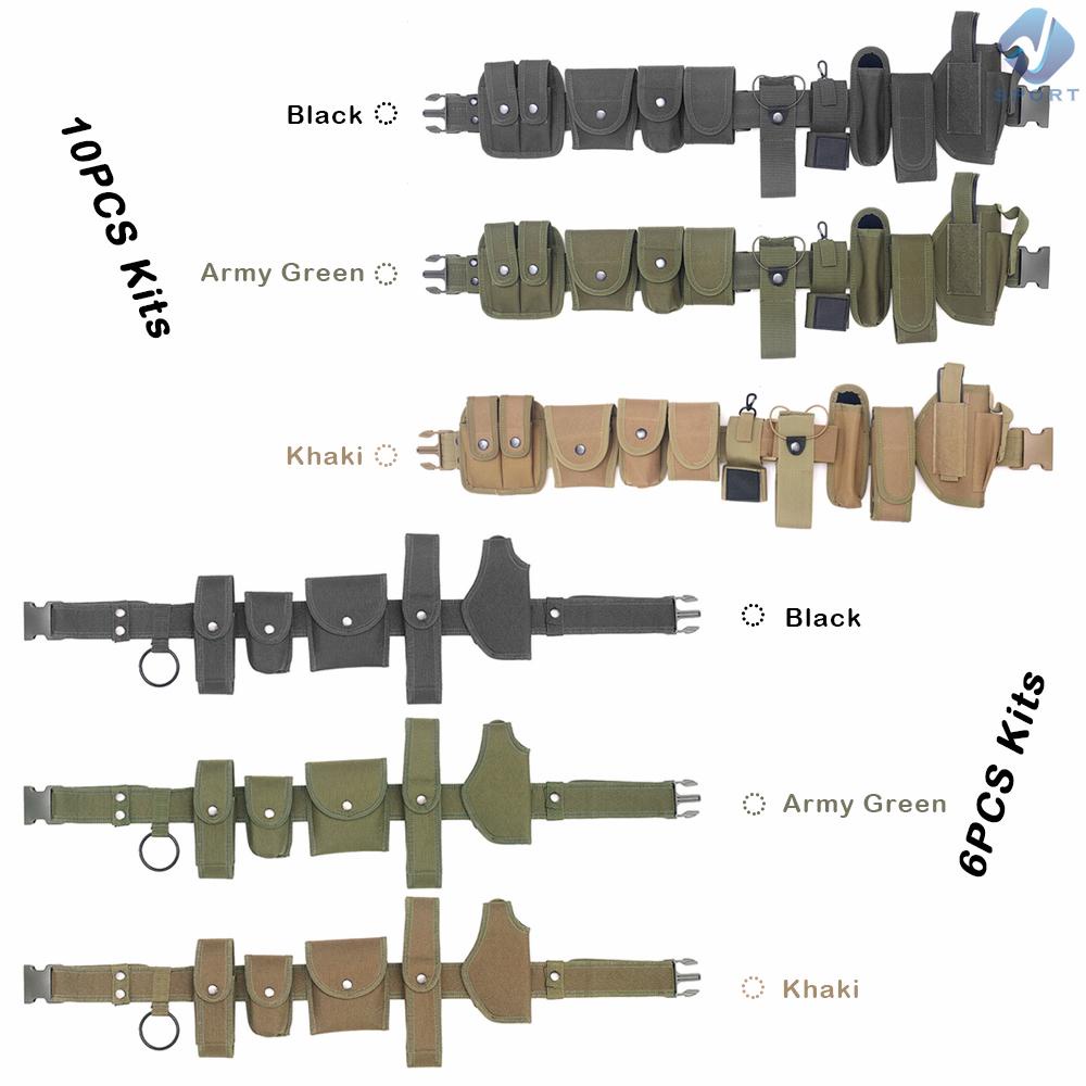 Thắt Lưng Mô Phỏng Quân Đội Cảnh Sát Bảo Mật Ngoài Trời Kèm Túi Đựng