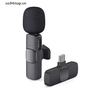 XOITOP Wireless Lavalier Microphone Portable Audio Video Recording Mini Mic for Android Live Broadcast Gaming Phone Mic VN