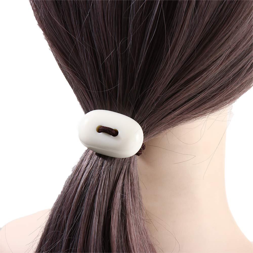 Dây Buộc Tóc Cao Su Màu Đen Đơn Giản Cho Nữ|Dây Cột Tóc Thiết Kế Xinh Xắn Thời Trang Cho Nữ