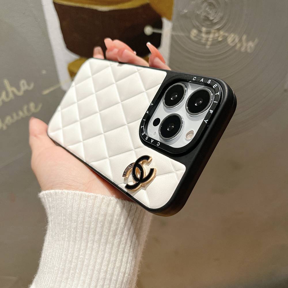 Ốp Điện Thoại Chống Sốc In Logo Handmade Ch * anel Cho Apple iPhone 12 13 14 Pro Max