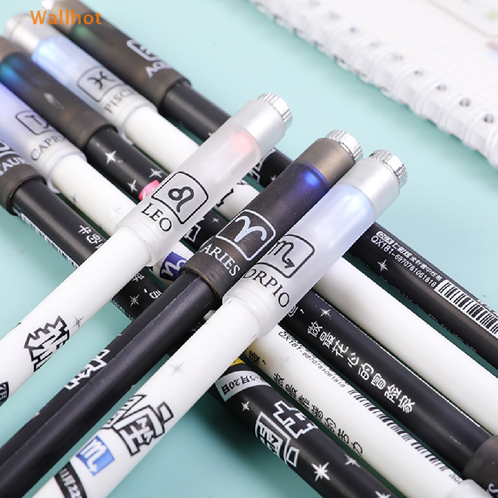 1 Bút Mực Gel Gắn Đèn LED Màu Sắc Ngẫu Nhiên Sáng Tạo