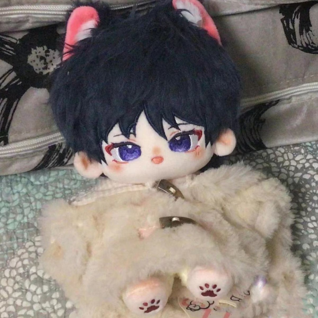 Genshin Impact Scaramouche Thuộc tính của người lang thang, búp bê bông, mèo con, 20 cm.