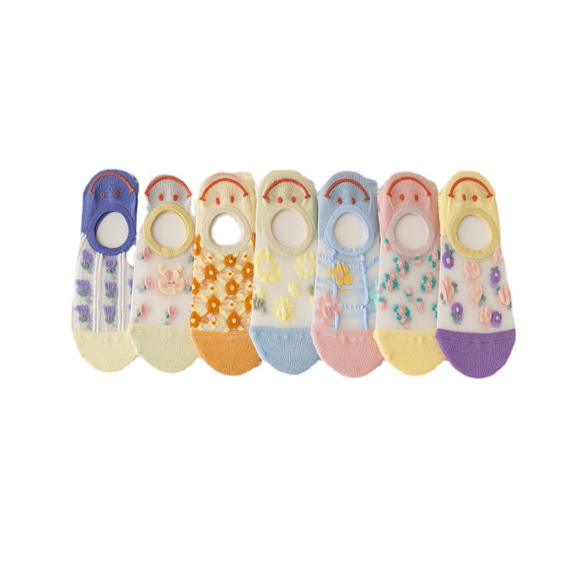 Đôi Vớ Silicone Vô Hình Chống Trượt Phong Cách Nhật Bản Cho Nữ