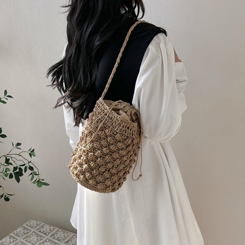 Ielgy niche Túi Rơm Thiết Kế Dễ Thương Phong Cách Nhật Bản Và Hàn Quốc Cho Nữ