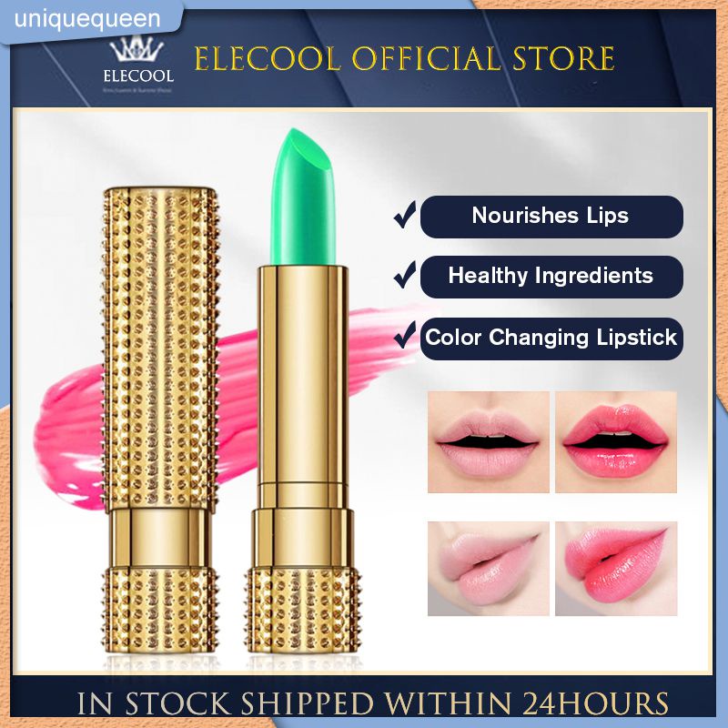 Kiss Beauty Son Môi Nha Đam Tự Nhiên Son Môi Màu Đỏ Đổi Màu Theo Nhiệt Độ Dưỡng Ẩm Lâu Trôi Không Dễ Phai Uni
