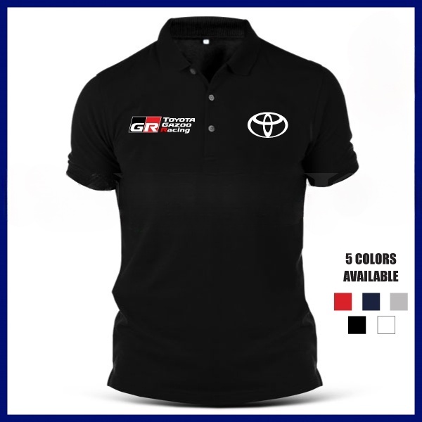 Áo Thun Thể Thao Cổ Polo In Hình Xe Đua Toyota Gazoo Racing GR 2023 Thoáng Khí Thoải Mái