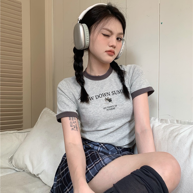 COZOK Áo Thun Ngắn Tay In Họa Tiết Thời Trang Cá Tính