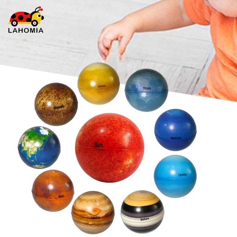 LAHOMIA Set 10 Quả Bóng Năng Lượng Hệ Mặt Trời Hình Các Hành Tinh Và Hành Tinh 6.3cm