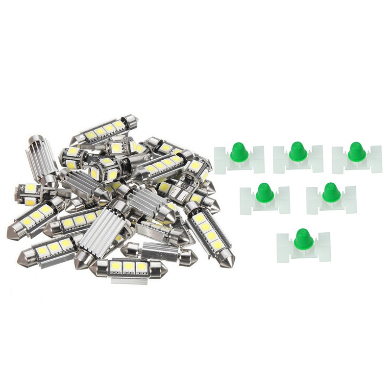 Set 27 Đèn Led Kèm 50 Kẹp Chuyên Dụng Cho Xe Hơi BMW