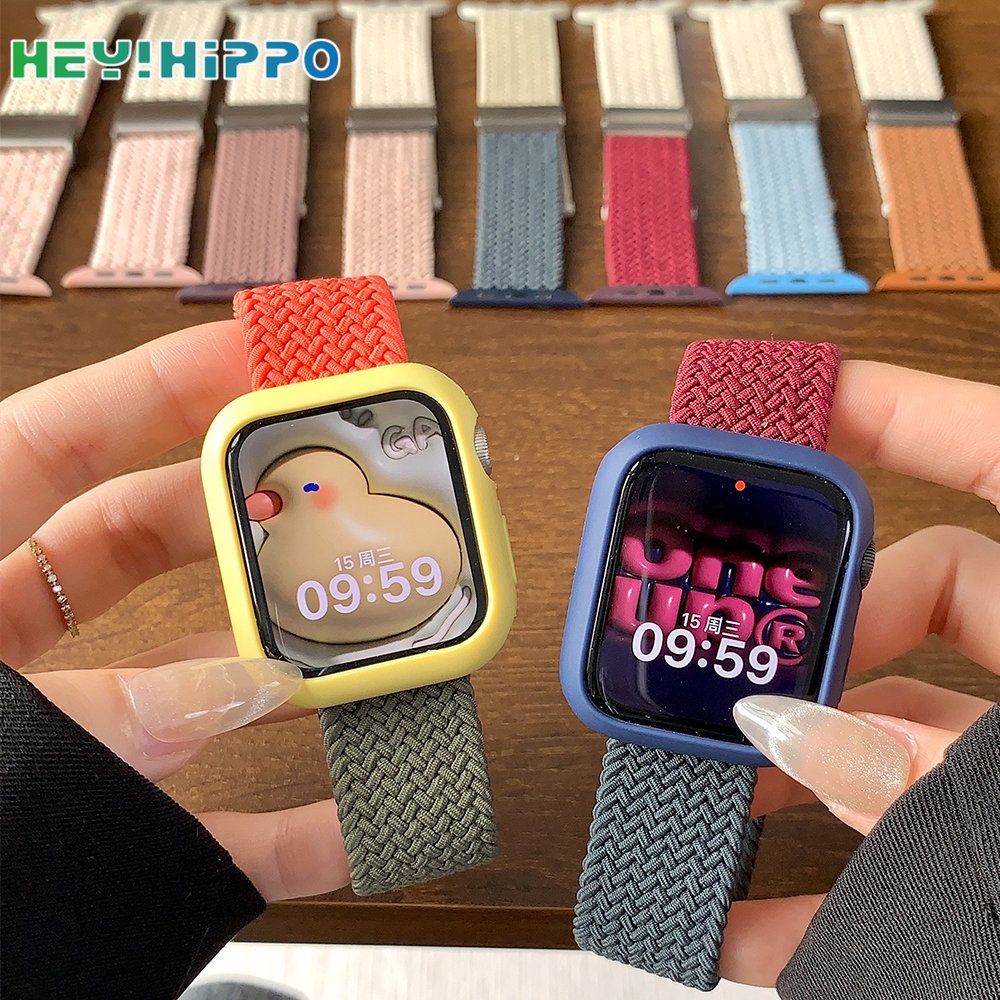 Dây Đeo nylon Mềm Điều Chỉnh Được Cho Đồng Hồ Thông Minh iwatch 45 / 44 / 42 / 41 / 40 / 38mm series 8 / 7 / 6 / 42 / 41 / 40
