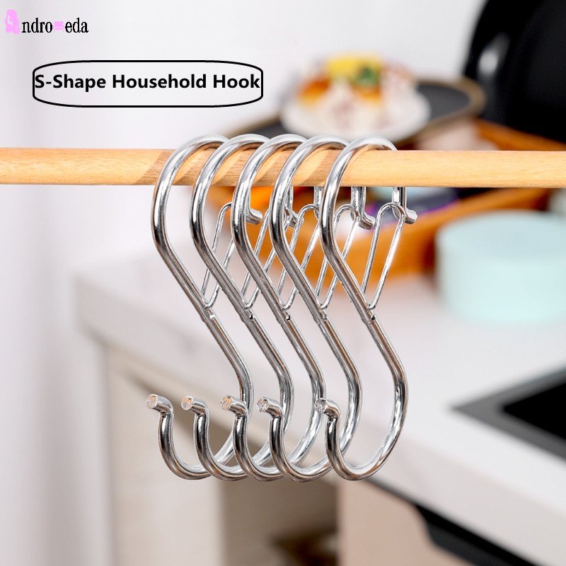 Móc Treo Đồ Hình Chữ S Đa Năng Chống Rơi Chống Gió Phong Cách Nhật Bản