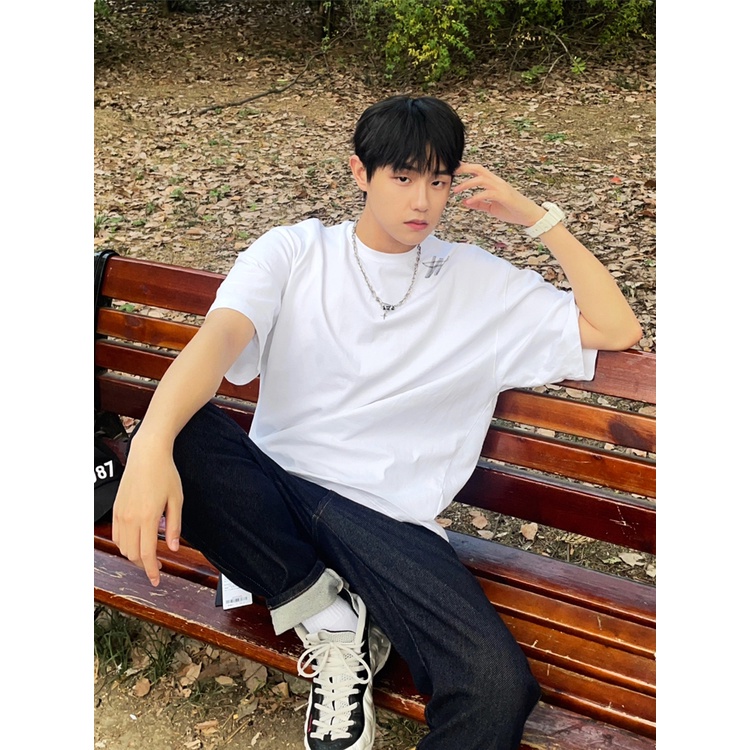 Áo Thun cotton Tay Ngắn Dáng Rộng Thời Trang Mùa Hè Cho Cặp Đôi We11 We11