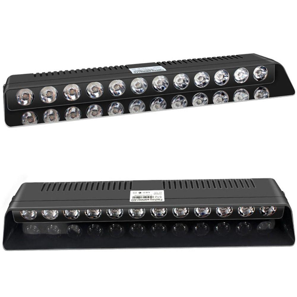 Đèn LED 12 Bóng Cảnh Báo Gắn Kính Chắn Gió Xe Hơi