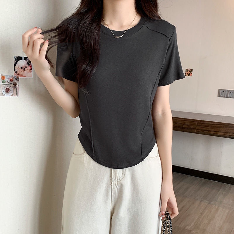 COZOKC Áo Thun Ngắn Tay Hở Vai Thời Trang Dành Cho Nữ