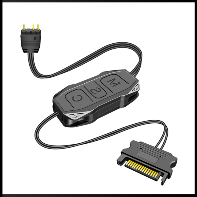 Bộ Điều Khiển Đồng Bộ Mini Zevaret Argb Với Dây Cáp Mở Rộng 5v 3-pin Sang SATA