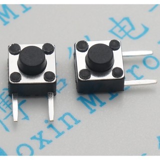Nút công tắc micro 2 chấu 6x6x5 6 5h hai pin