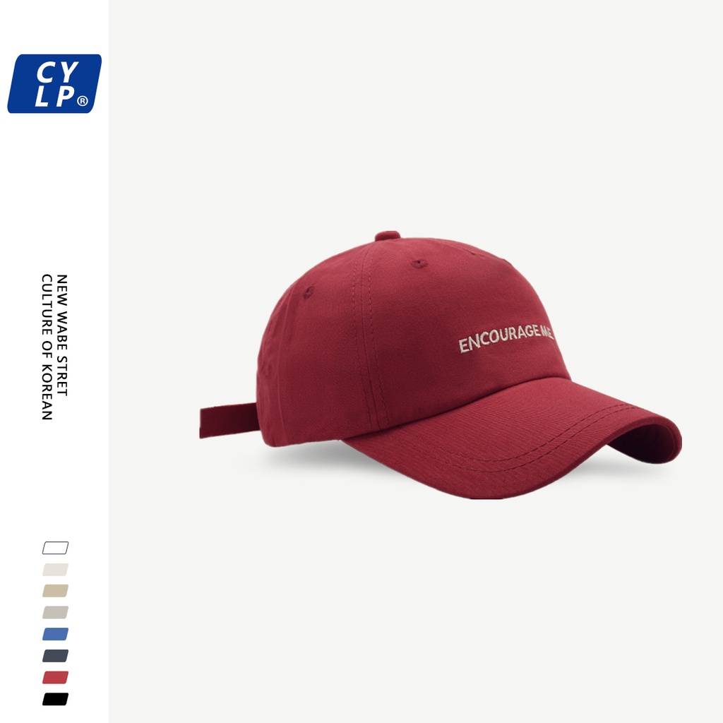 Mũ Lưỡi Trai Mềm Thêu Chữ Phong Cách Hàn Quốc Thời Trang Xuân Hè Cho Cặp Đôi