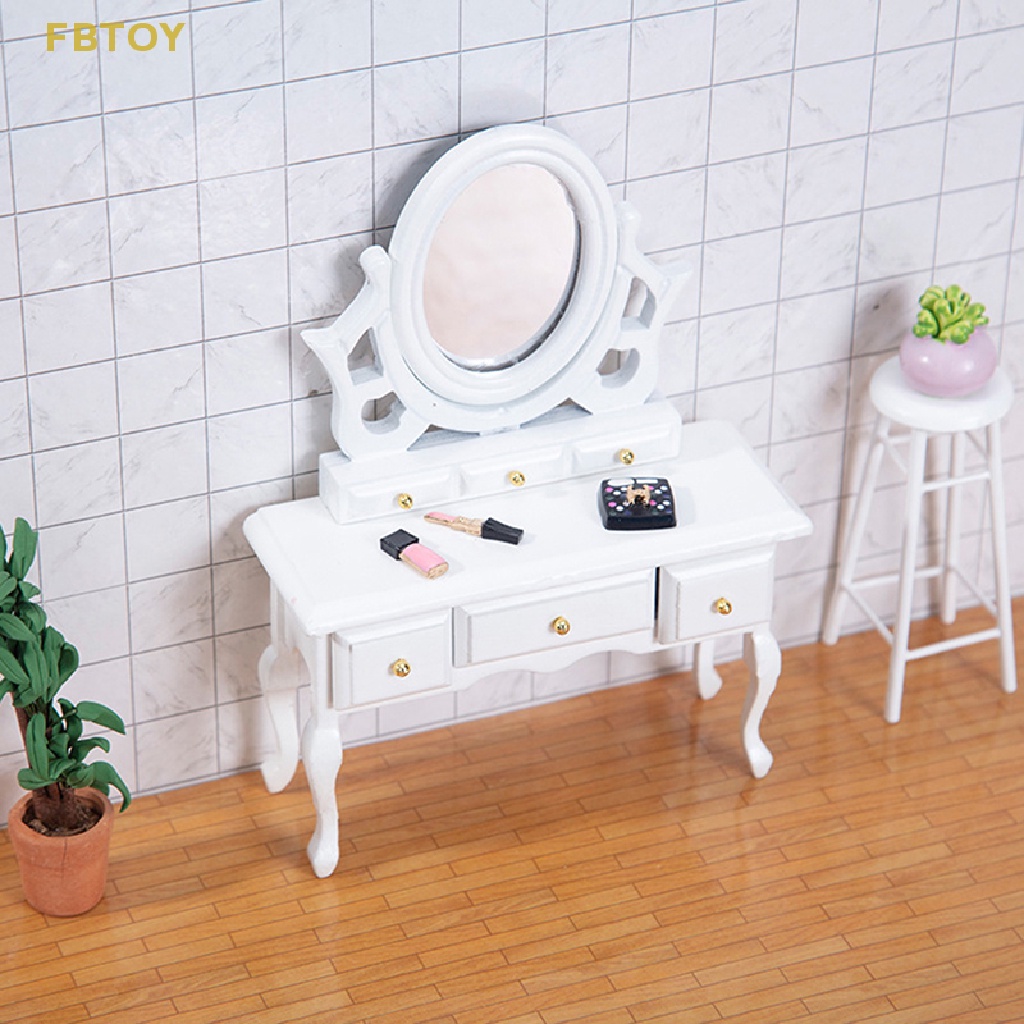 Mô Hình Tủ Đồ Trang Điểm Cho Nhà Búp Bê Tỉ Lệ 1: 12