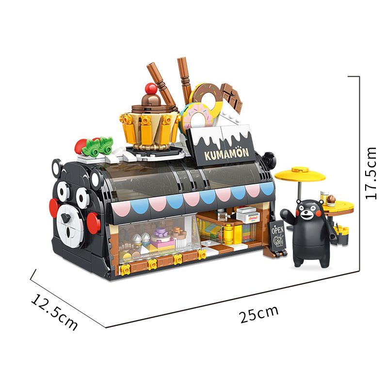 Bộ Đồ Chơi Lắp Ráp Lego Hình Bánh Kumamon Độc Đáo Thú Vị