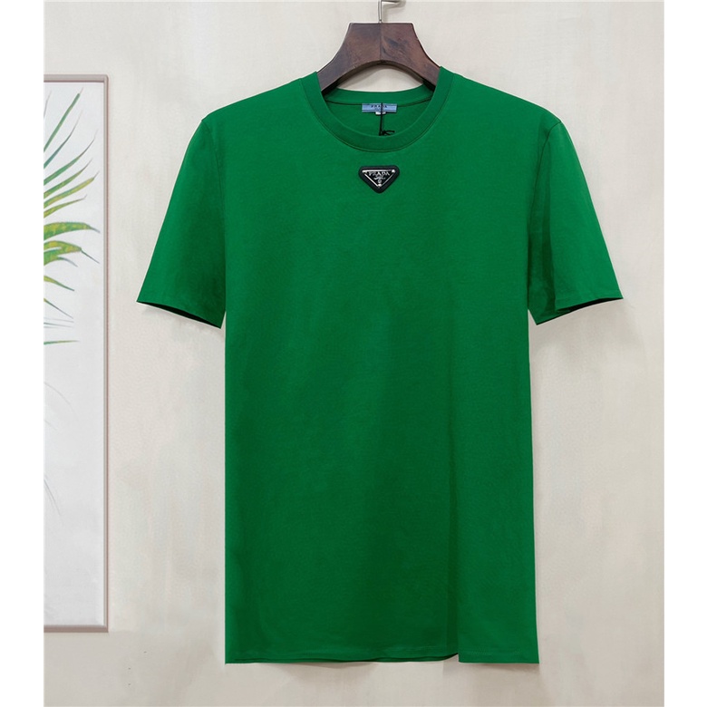 Áo Thun cotton Ngắn Tay Thêu logo Mới PRAD1 Dành Cho Nam / Size S-4XL