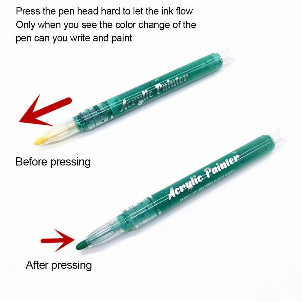 .Set 12 Bút Vẽ Đánh Golf Chống Nắng Chống Thấm Nước Bằng Acrylic