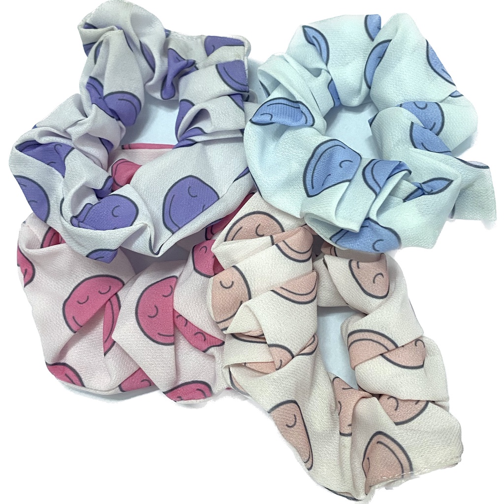 Scrunchie Cột Tóc Dễ Thương [Màu Ngẫu Nhiên]