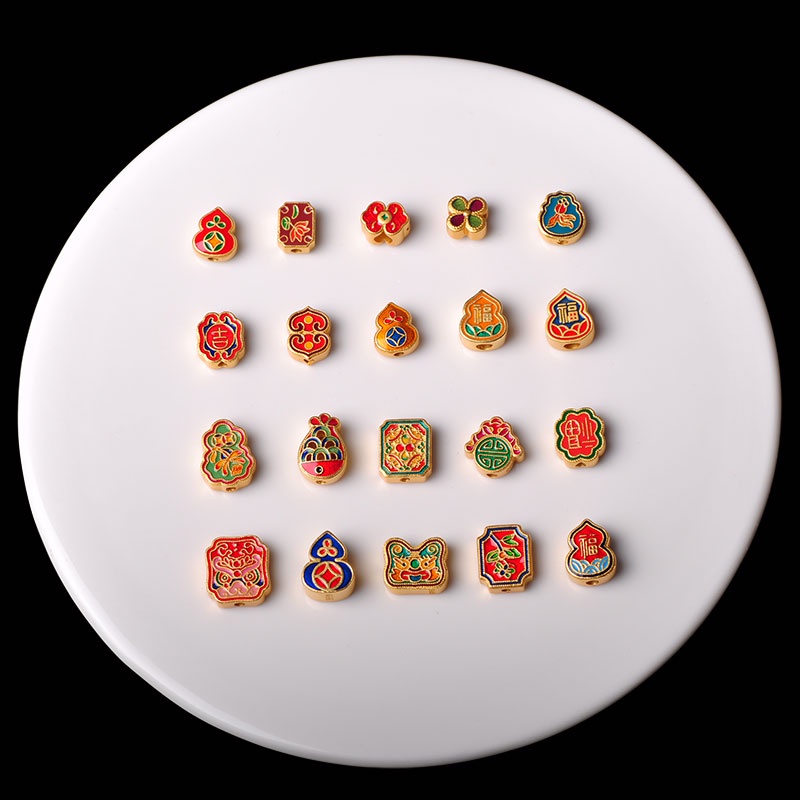 Vòng Tay Dây Bện Màu Sắc Vàng Phong Cách Trung Hoa Cổ Điển diy Không Gây Dị Ứng Vòng Tay Dây Bện Thủ Công Màu Sắc Đa Dạng