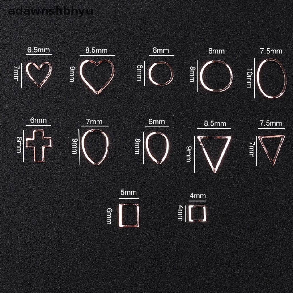 Phụ Kiện Trang Trí Móng Tay Hình Tam Giác Bằng Thép Không Gỉ