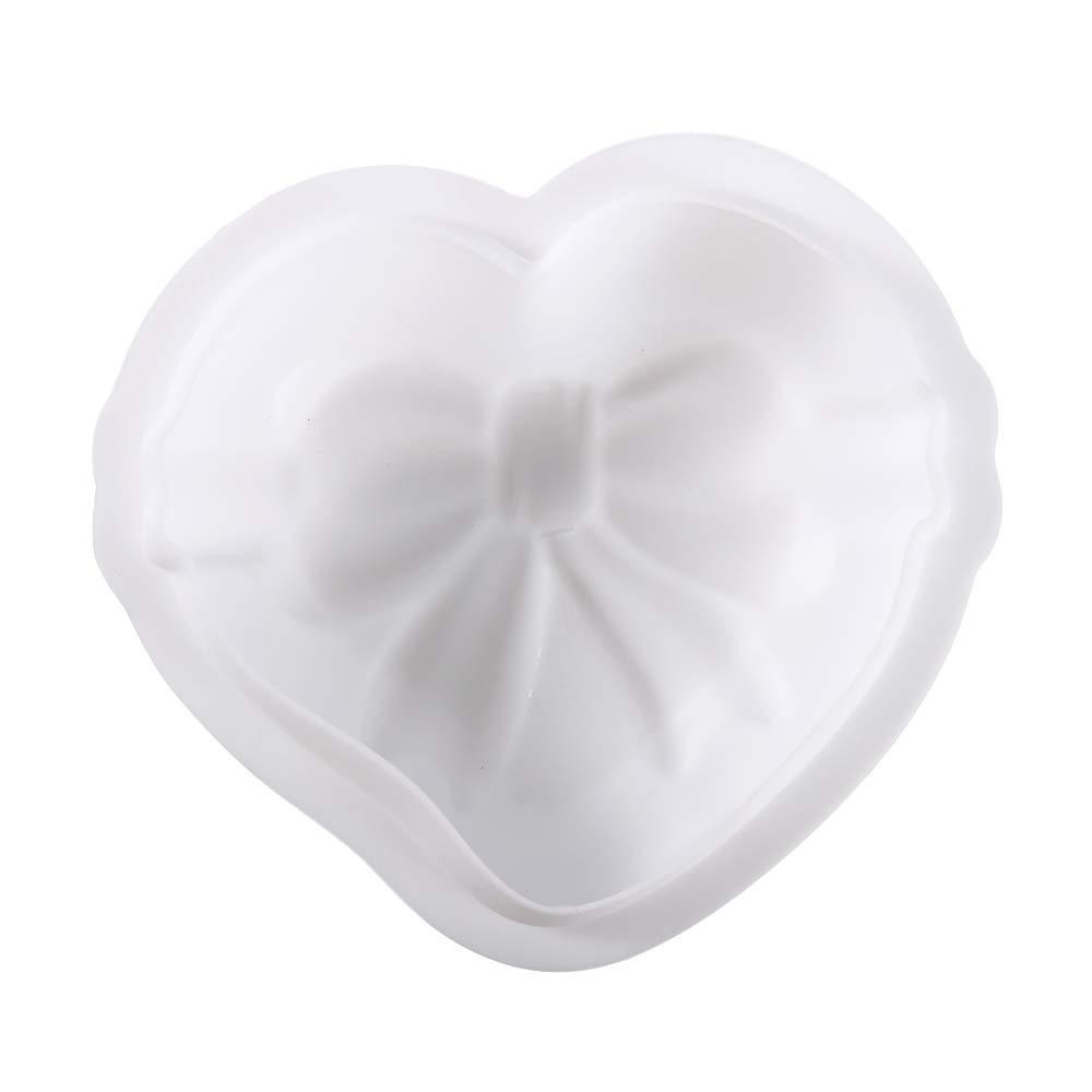 Khuôn Silicone Làm Sô Cô La / Mousse Hình Nơ / Trái Tim Không Mùi Tiện Lợi