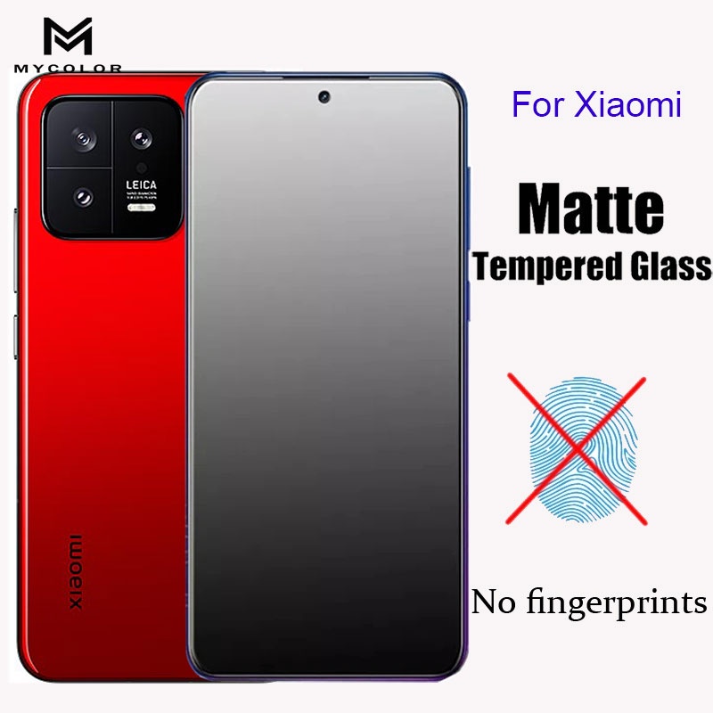 Kính cường lực chống vân tay nhám cho Xiaomi Mi 13 12T 12 11T 11 Lite 10T Pro 8 9 Se 5G 4G 2023