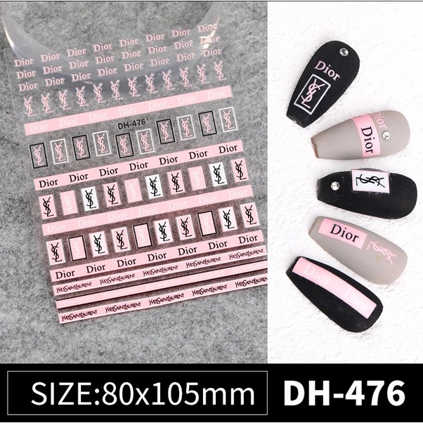 Sticker Dior DH-476 Pink (Miếng)